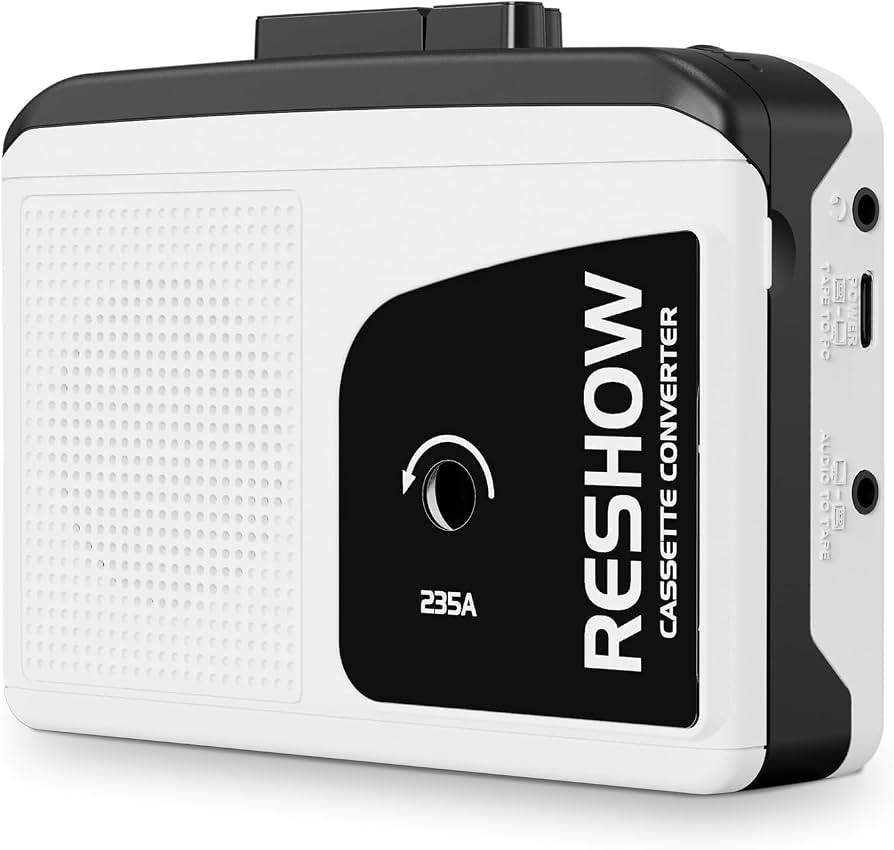 Amazon.com: Reshow Cassette Player Recorder, Portable Cassette to MP3 Converter with USB-C, Built... | Amazon (US)