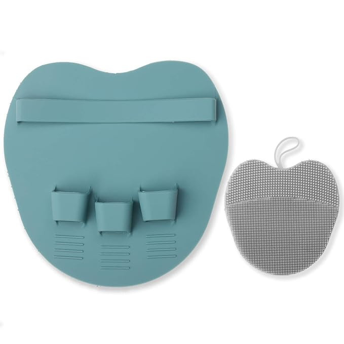 Food-grade Silicone Face Brush Manual Facial Cleansing Scrubber Pad, with Soft Body Brush Gentle ... | Amazon (US)