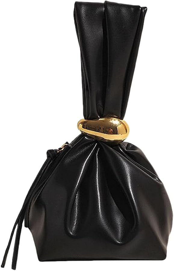 Burgundy Clutch Purses Wristlet Handbag Knot Purse Tote Bag for Women | Amazon (US)