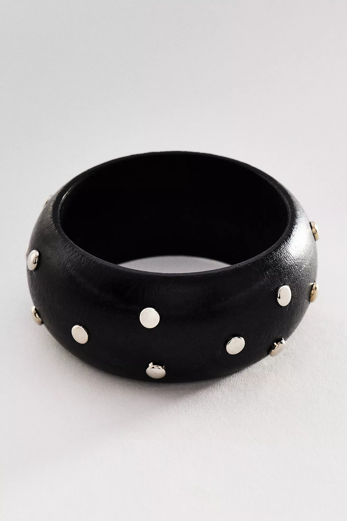 Studded Wood Bangle Bracelet | Anthropologie (US)