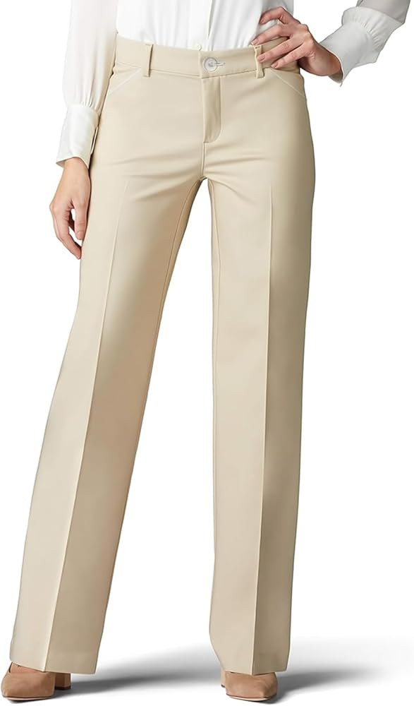 Womens Pants for Business Casual Outfits for Women's Pants Dress Pants Women with Bootcut Fit Hig... | Amazon (US)