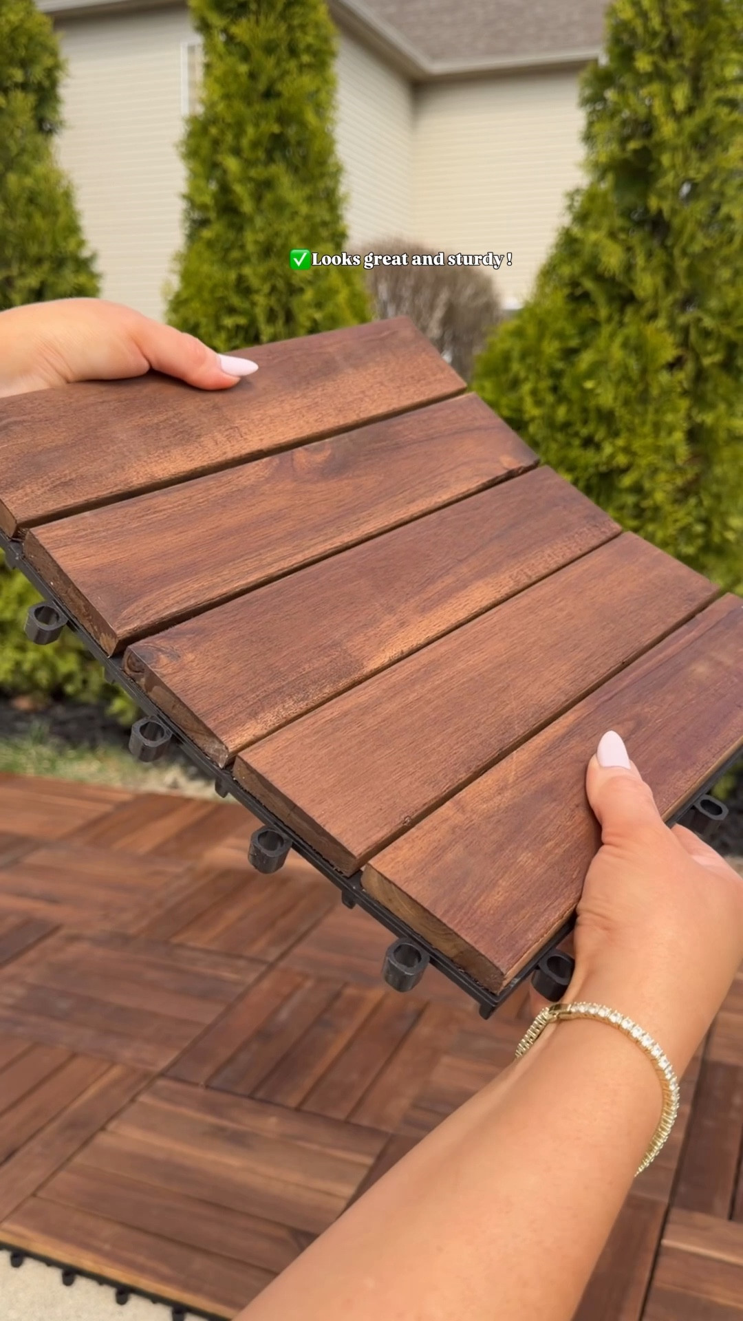 The easiest outdoor makeover! Easy to snap together- no tool required 🔥