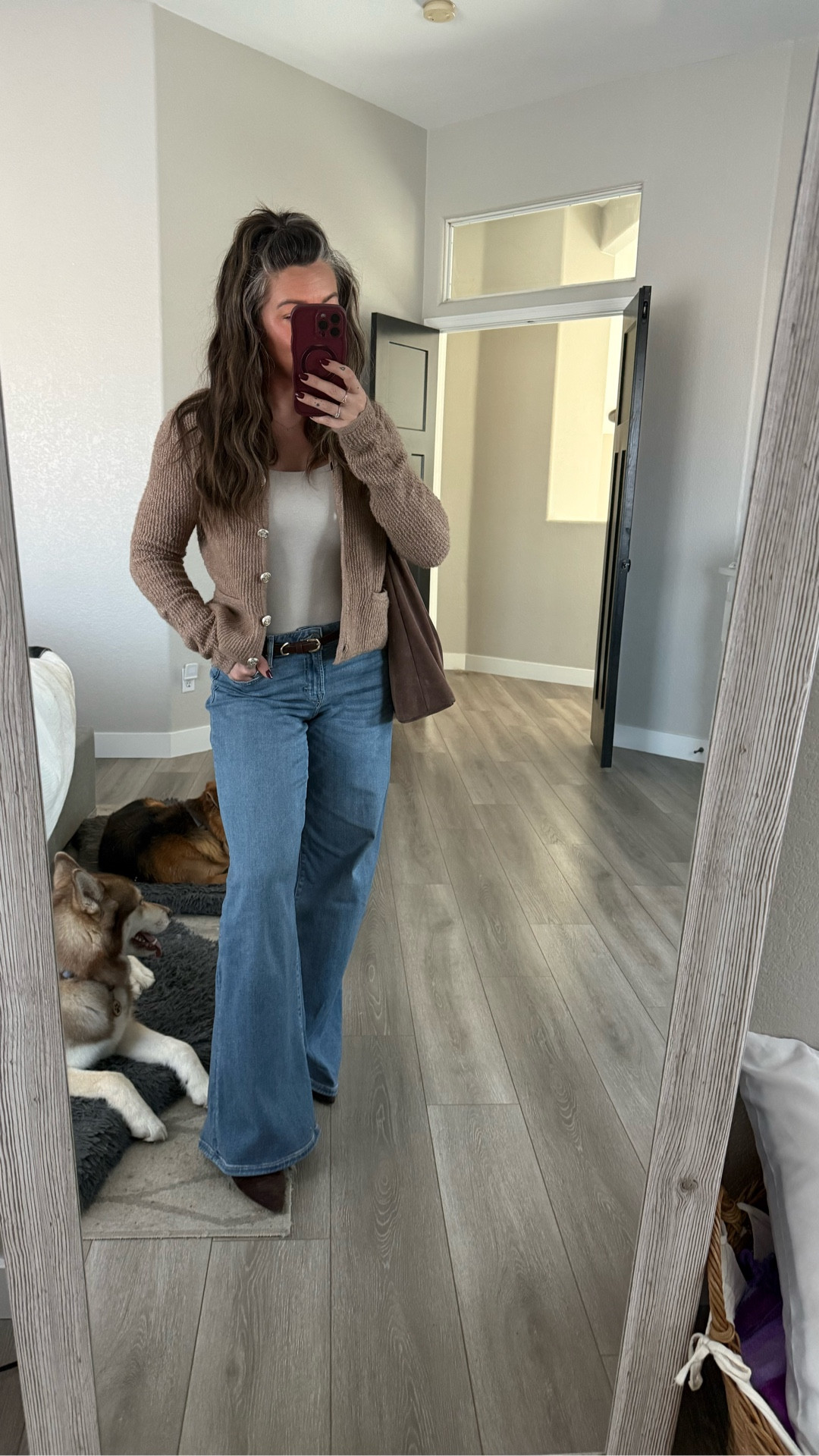 Really pushing for Fall weather over here! This cardigan from Vici is a perfect transition piece for your fall wardrobe and these brown suede booties will definitely be a staple for me all year long! 

#LTKootd #LTKStyleTip #LTKSeasonal