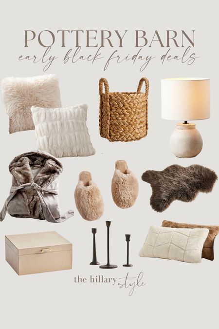 Pottery barn Black Friday deals!

Pillows. Basket. Lamp. Fur throw. Candle holders. Jewelry box. Slippers. Robe. Holiday. Black Friday. Cyber deals. 

#LTKhome #LTKsalealert #LTKCyberweek