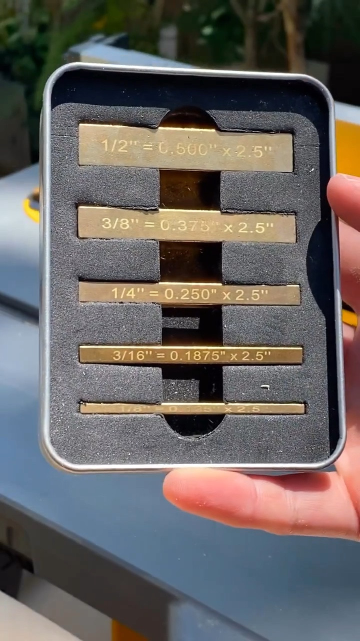 Brass setup blocks to get accurate blade height!

#LTKGiftGuide #LTKhome #LTKfindsunder50