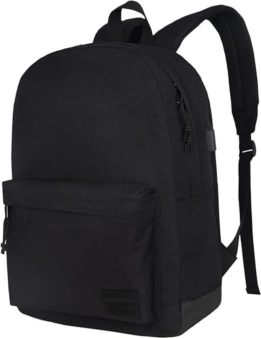 SUPACOOL Lightweight Casual Laptop Backpack with USB Charging Port For for Men and Women, School ... | Amazon (US)