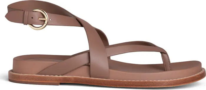 Elise Leather Flat Sandal | Nordstrom