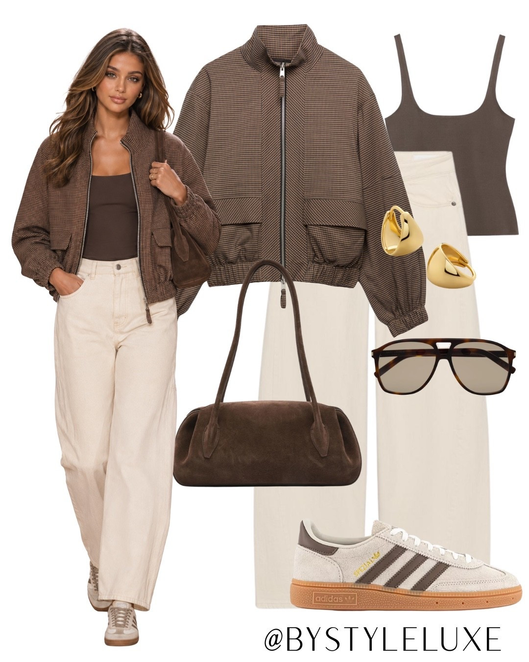 JACKET - An on trend check jacket for autumn, styled with off white jeans and trainers for an effortless everyday look 

#trainers #jeans #autumnoutfit

#LTKautumn #LTKshoes #LTKjeans