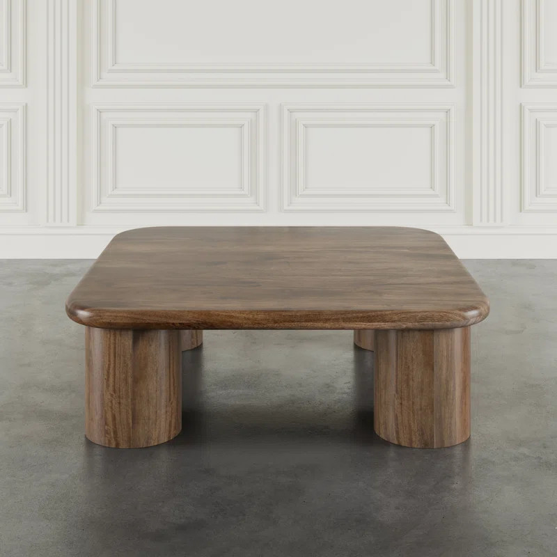 Byrne Global Modern 44" Square Solid Wood Coffee Table | Wayfair North America