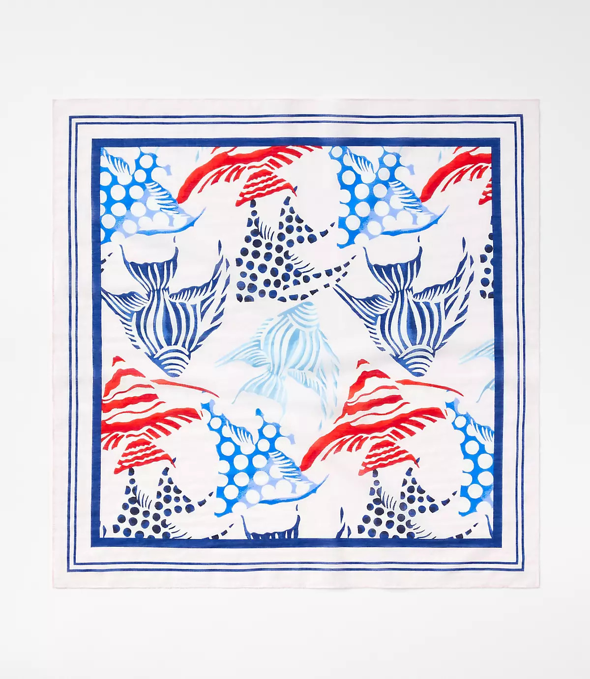 Fish Square Scarf | LOFT