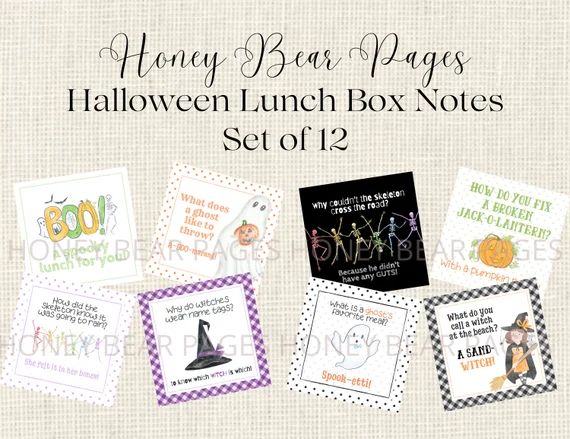 Lunch Box Notes Halloween | Etsy (US)