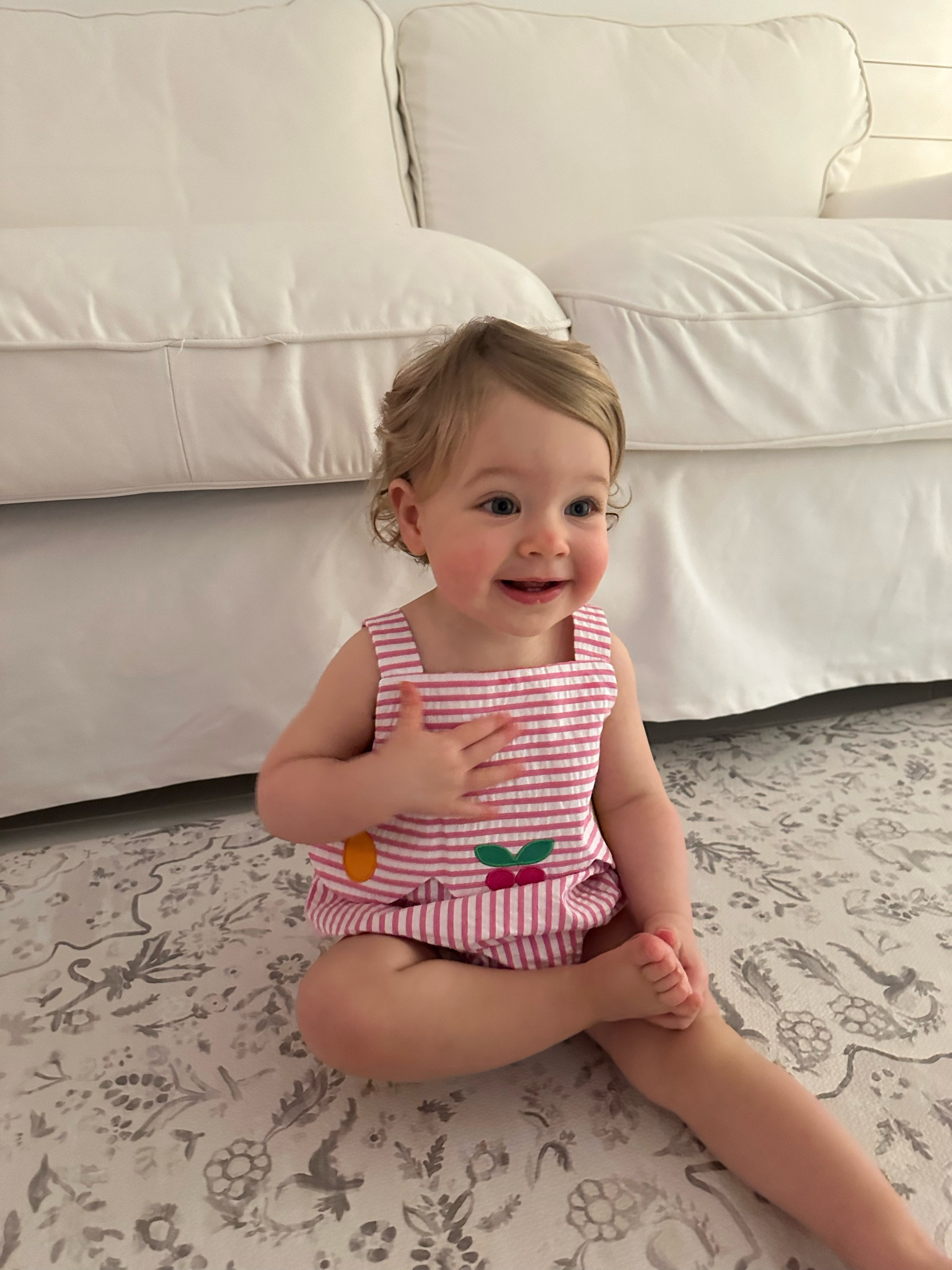 #ad We’re ready for Florida with this adorable seersucker romper from Florence Eiseman. I’m such a fan of Florence Eisman’s clothes for Marlowe because of their high-quality pieces. This seersucker is so classic and perfect for a beach vacation. You can use code SARAV15 for 15% off your order now- December 31st. 

#LTKSeasonal #LTKKids #LTKBaby