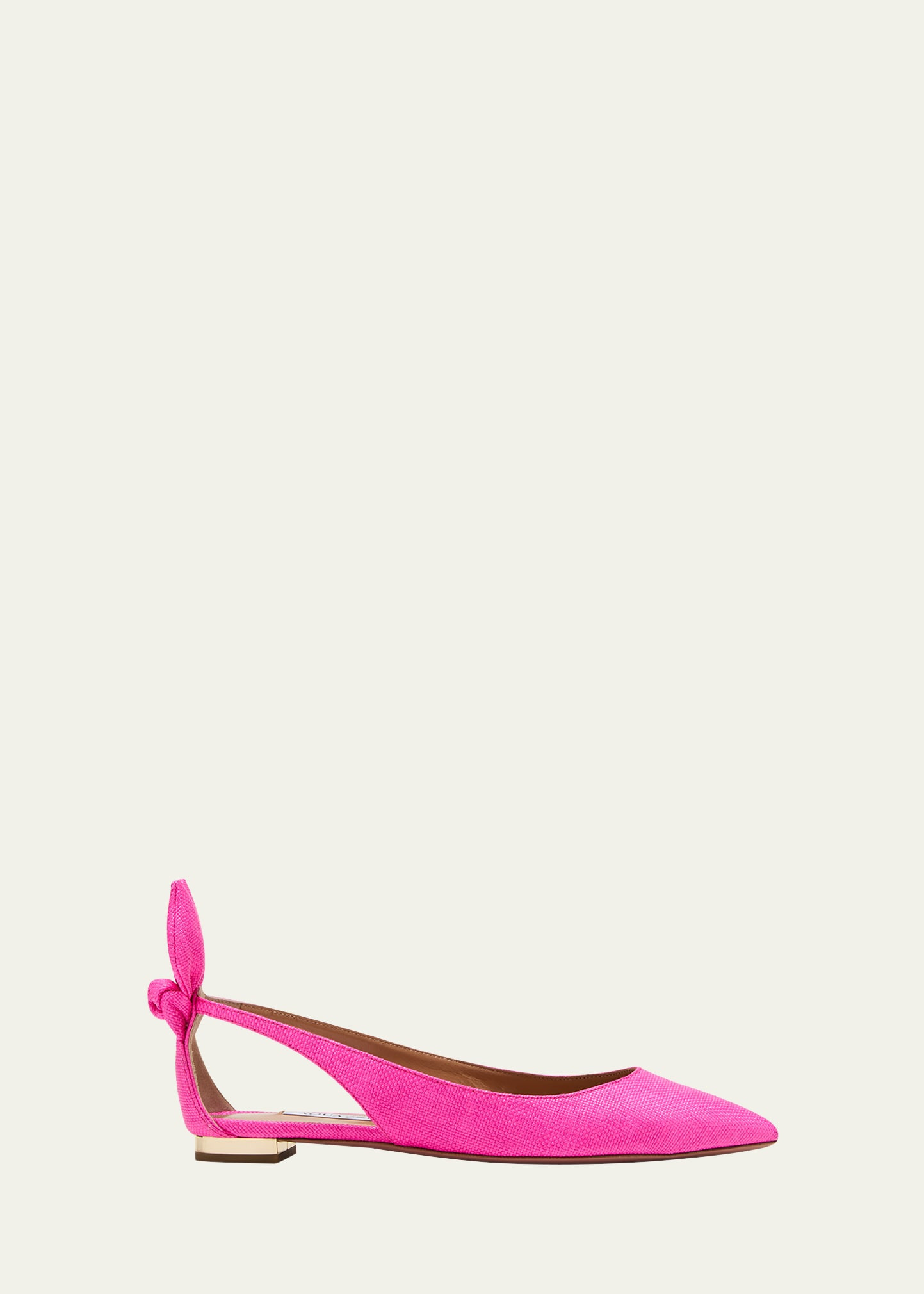 Aquazzura Bow Tie Ballerina Flats | Bergdorf Goodman