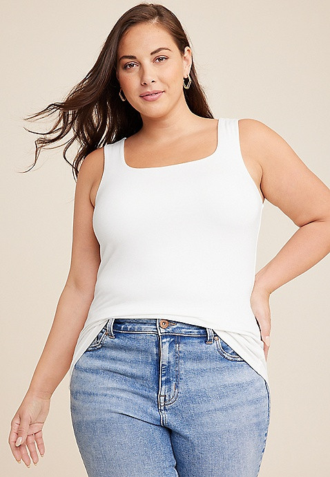 Plus Size Double Layer Tank Top | Maurices