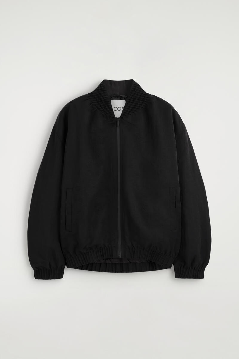 Gathered Nylon Bomber Jacket | COS (US)