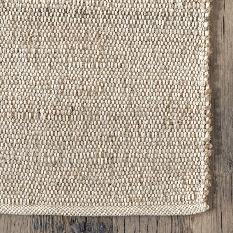 Helton Handmade Flatweave Jute/Cotton Beige Rug | Wayfair Professional