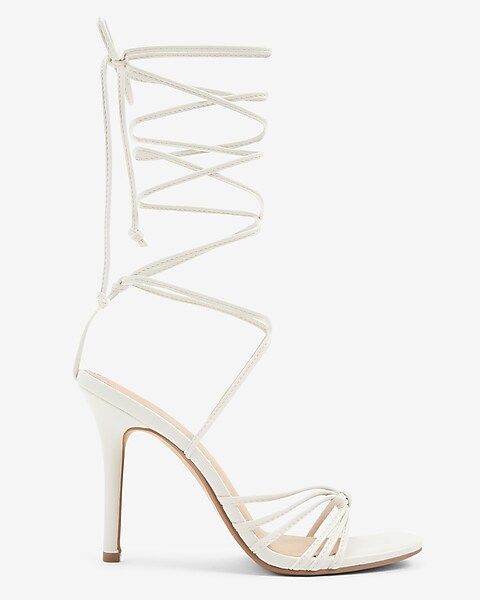 Strappy Tie-Up Heeled Sandals | Express