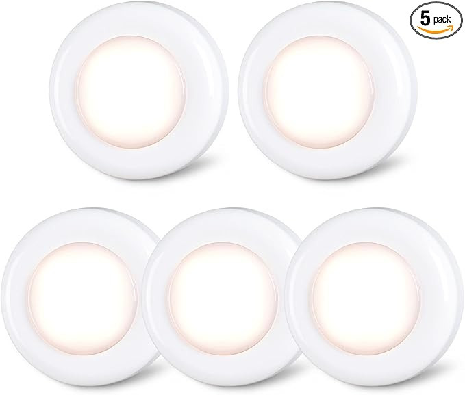 STAR-SPANGLED Tap Light Push Lights Mini Night Touch Light LED Puck Lights Portable Under Cabinet... | Amazon (US)