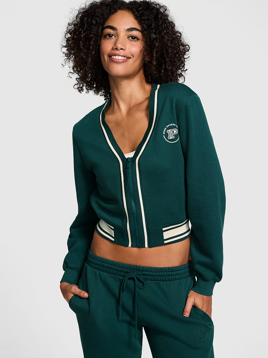 Ivy Fleece Front-Zip Cardigan | Victoria's Secret (US / CA )