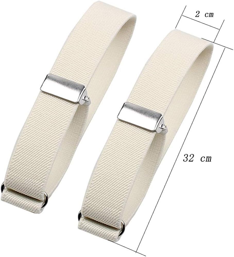 6 Pieces (3 Pairs) Elastic Adjustable Armbands Sleeve Hold Ups Sleeve Bands Anti-Slip Shirt Sleev... | Amazon (US)