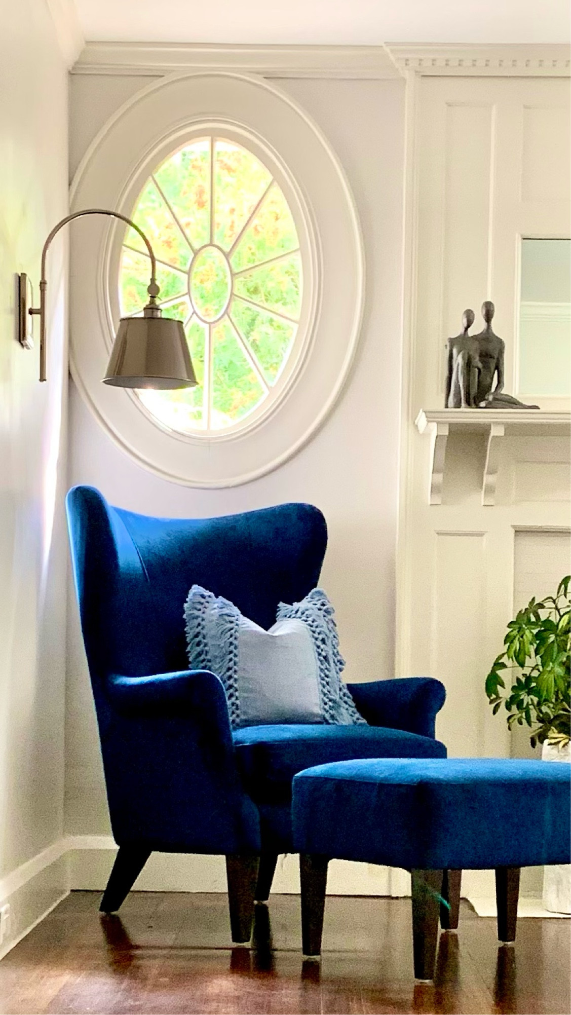 Master bedroom decor!
Arm chair, sconce, ottoman, figurine, pillow.

#LTKFind #LTKhome #LTKstyletip