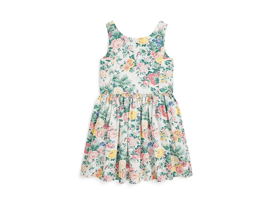 Polo Ralph Lauren Kids Floral Cotton Dress (Toddler/Little Kid) Girl's Dress Portia Floral : 5 Little Kid | Zappos