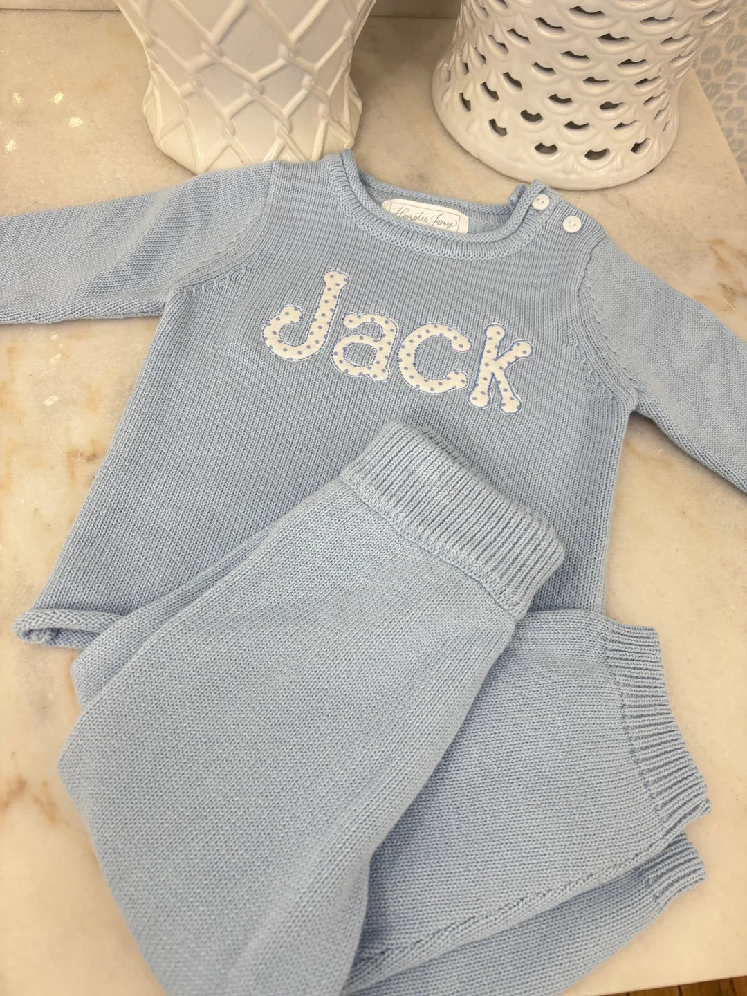 Hampton James NEW Knit Pants Set - Light Blue | Hampton James Clothing