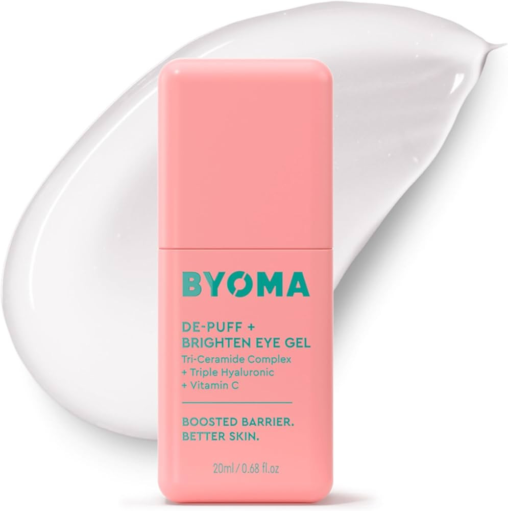 BYOMA De-Puff + Brighten Eye Gel - Lightweight Gel Eye Cream for Dark Circles, Puffiness & Wrinkl... | Amazon (US)