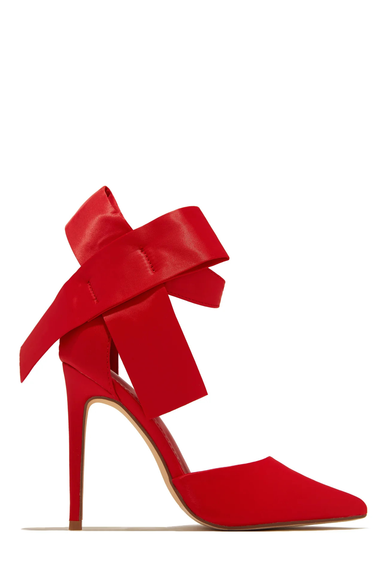 Miss Lola | Slay The Season Red High Heel Pumps | MISS LOLA