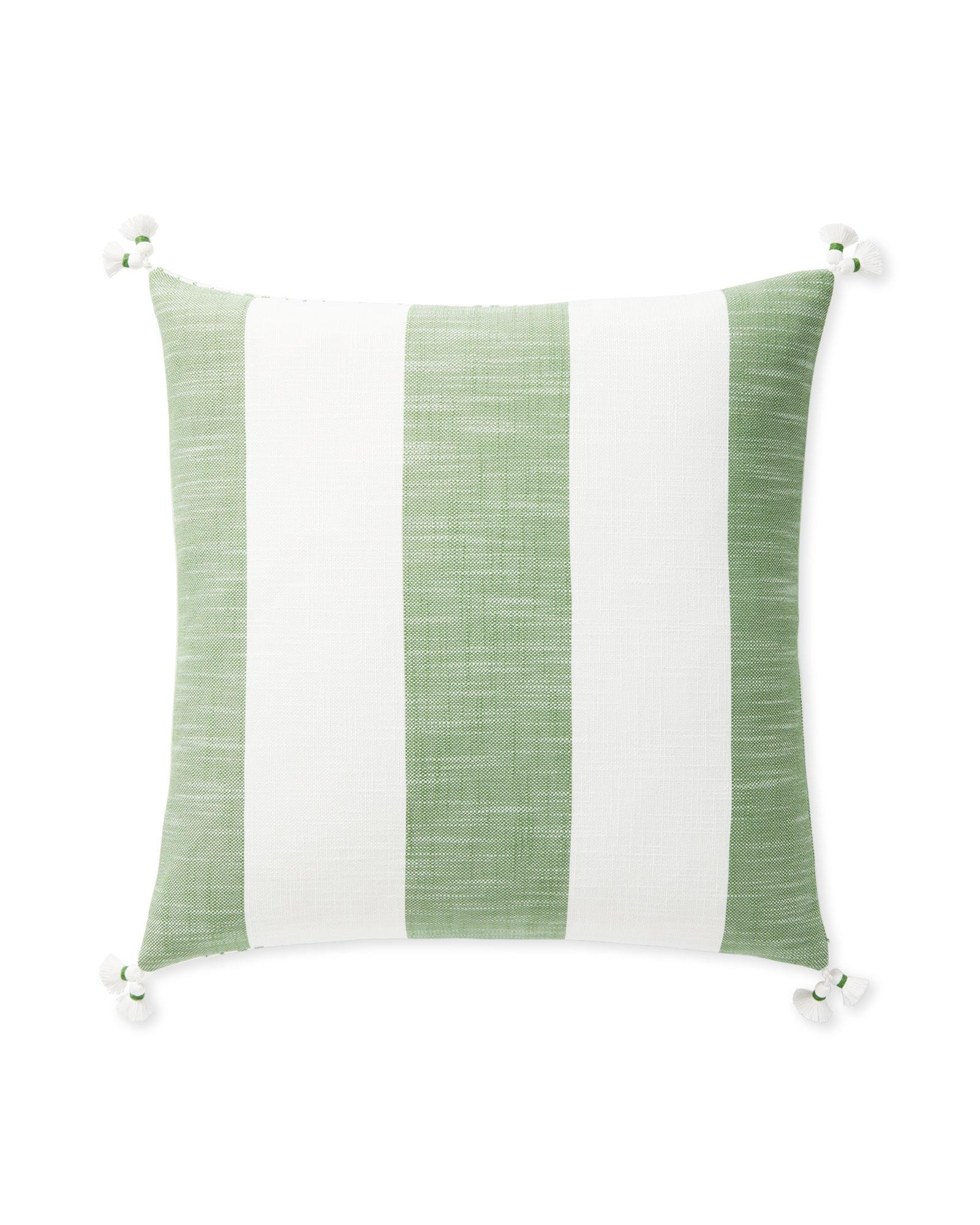 Bay Stripe Outdoor Pillow Cover | Serena and Lily