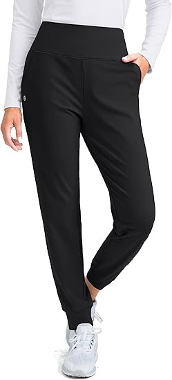 G Gradual Women's Fleece Lined Joggers High Waisted Water Resistant Thermal Hiking Pants Cold Wea... | Amazon (US)