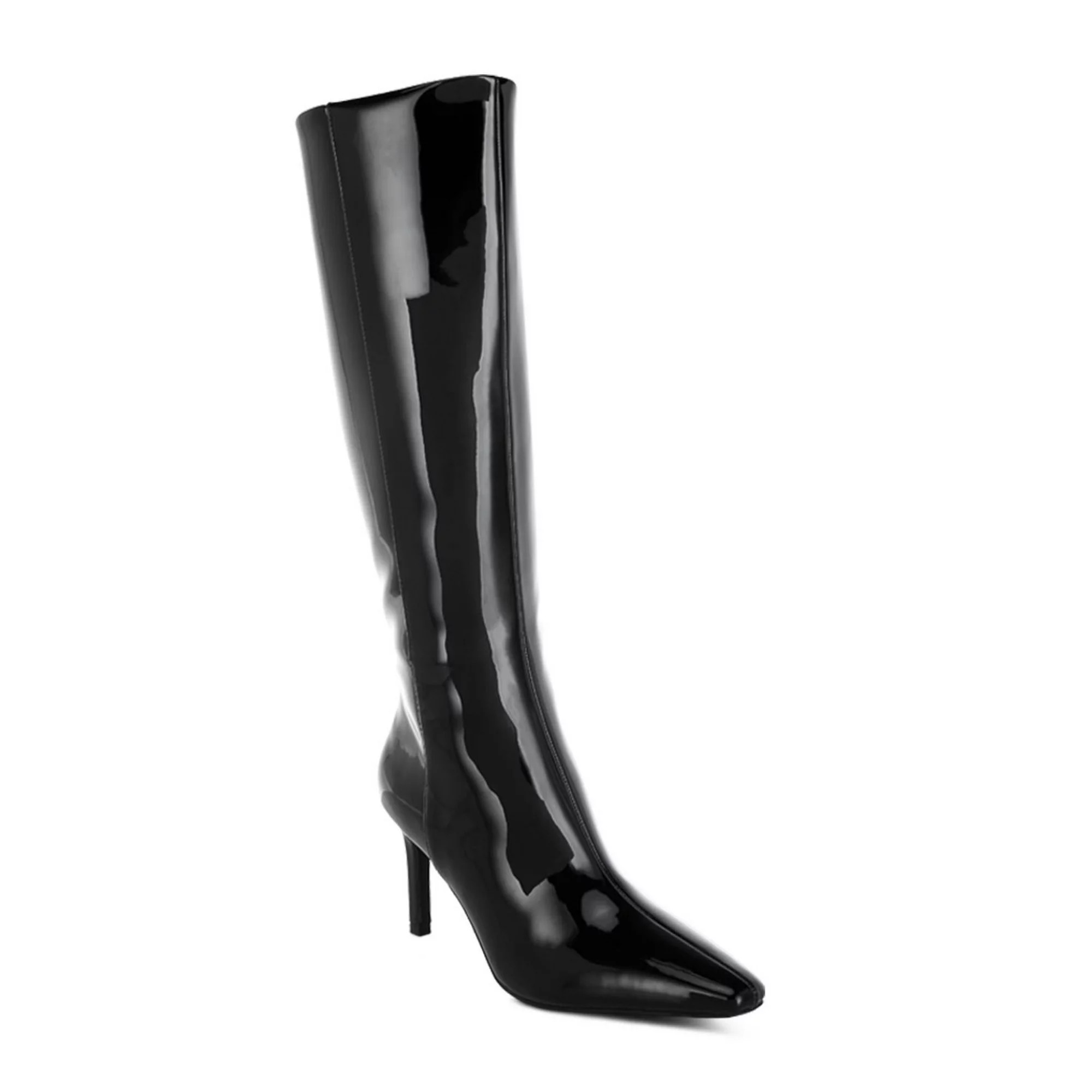 London Rag Warley Women's Patent Faux Leather Knee-High Heeled Boots | Kohl's