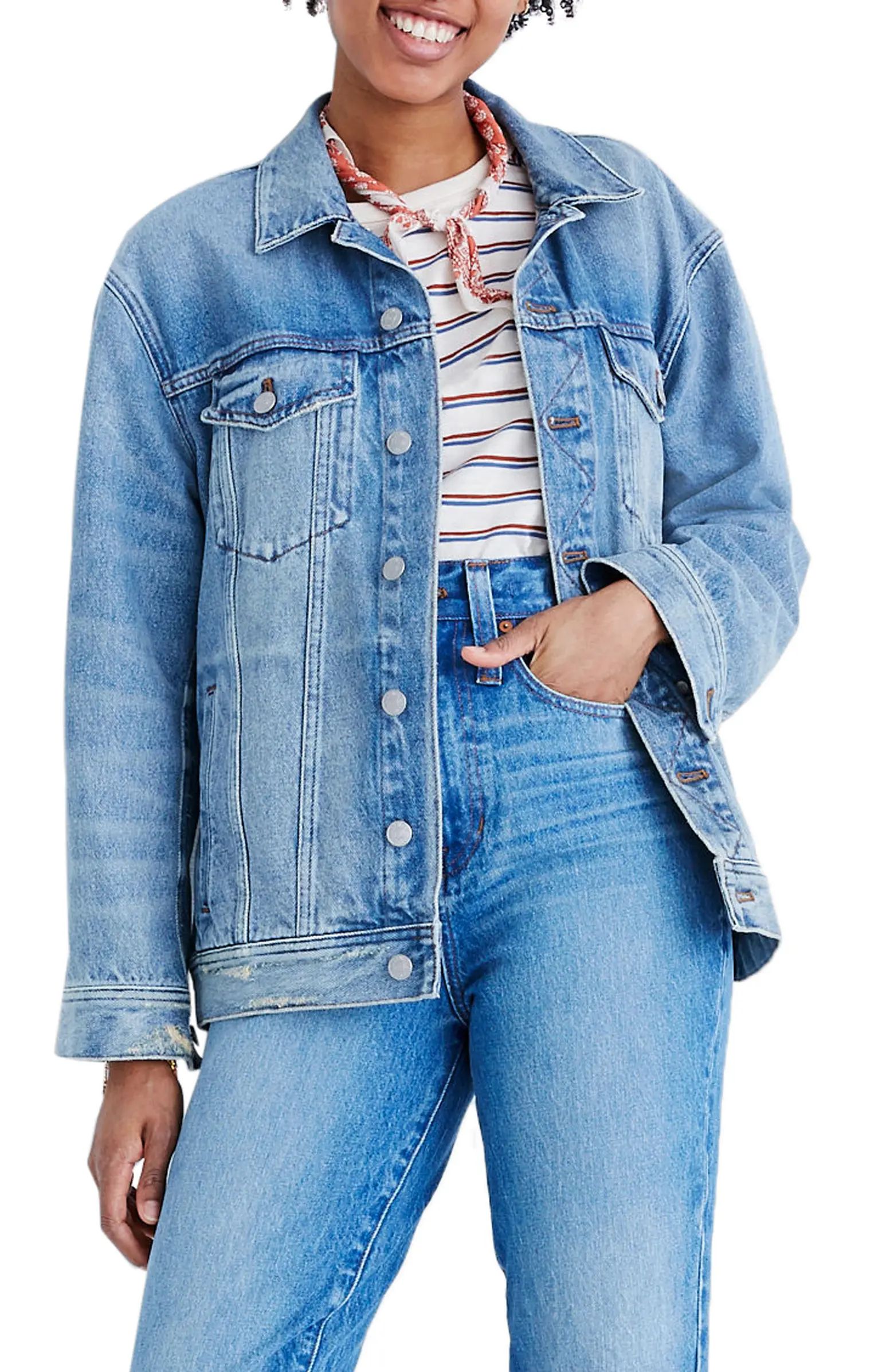 The Oversize Trucker Jean Jacket | Nordstrom