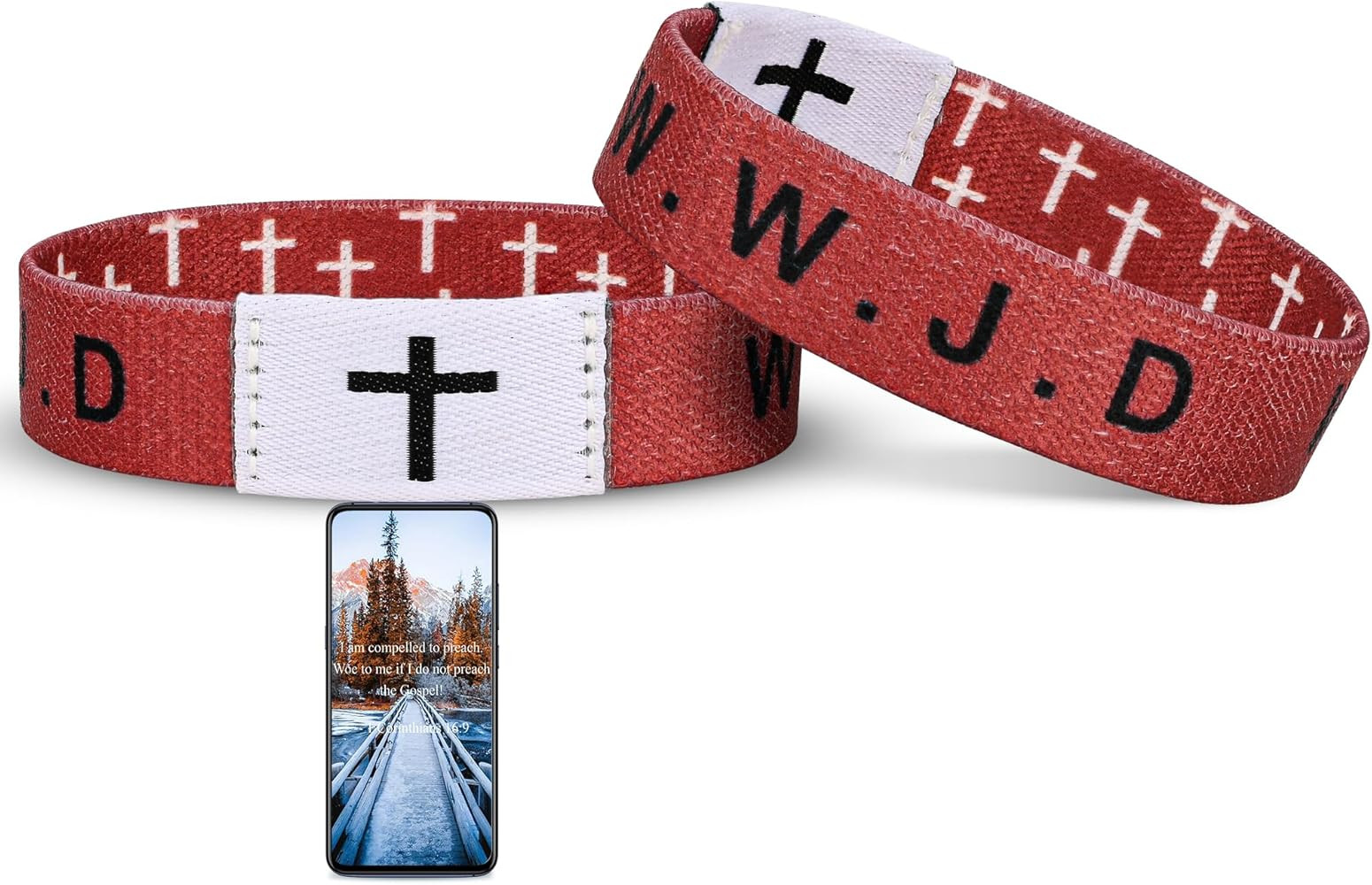 Daily Bible Verse WWJD Bracelet, Christian Jesus Wearable Bracelet for Women Men, WWJD Bracelet -... | Amazon (US)
