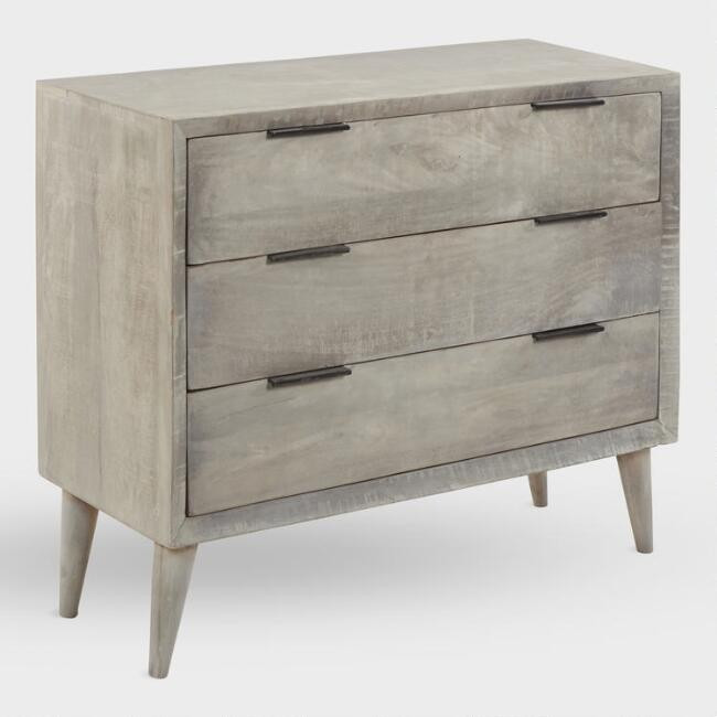 Graywash Wood Barton Chest of Drawers | World Market
