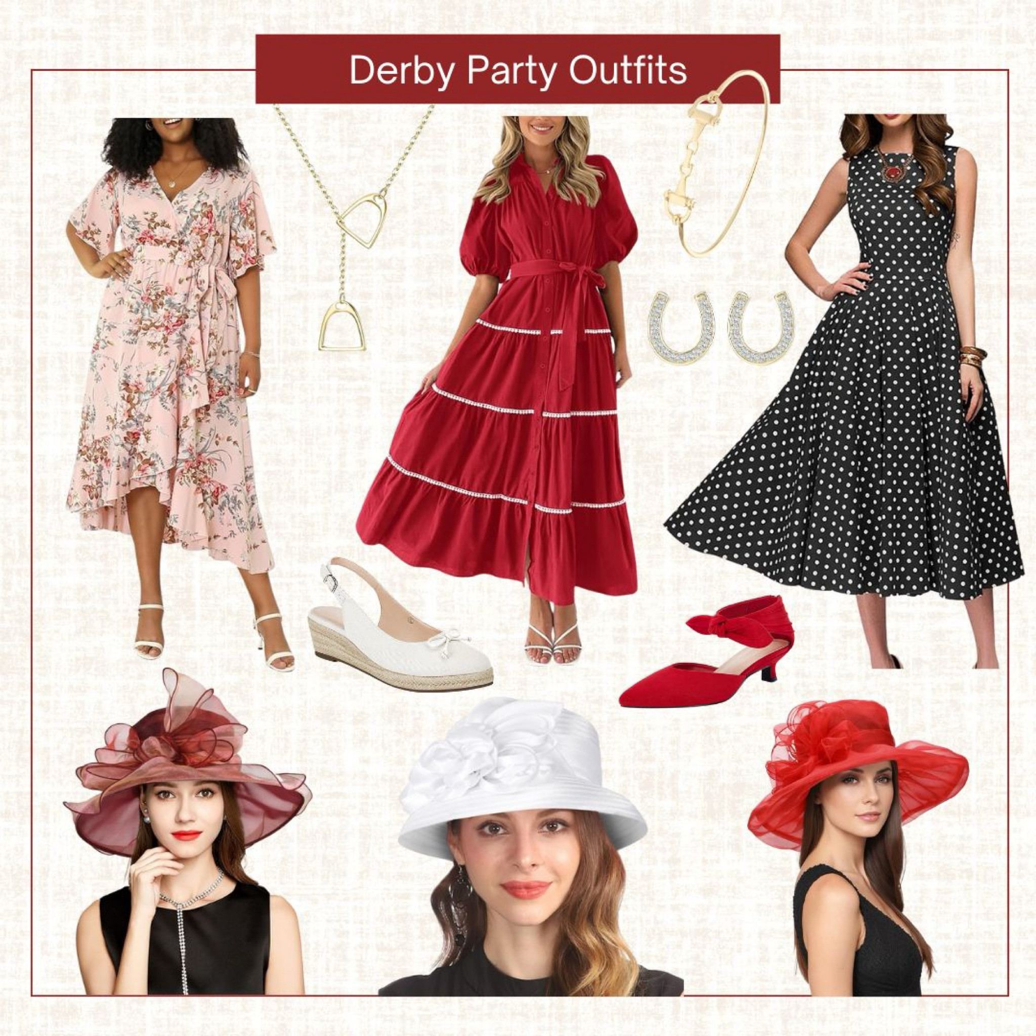 Being native Kentucky girls, we take Kentucky Derby parties seriously! Whether you are attending a party or are lucky enough to have tickets to the race, here’s some outfit inspiration for you for race day! #derbyparty #kentuckyderby #derbyhat

#LTKPlusSize #LTKParties