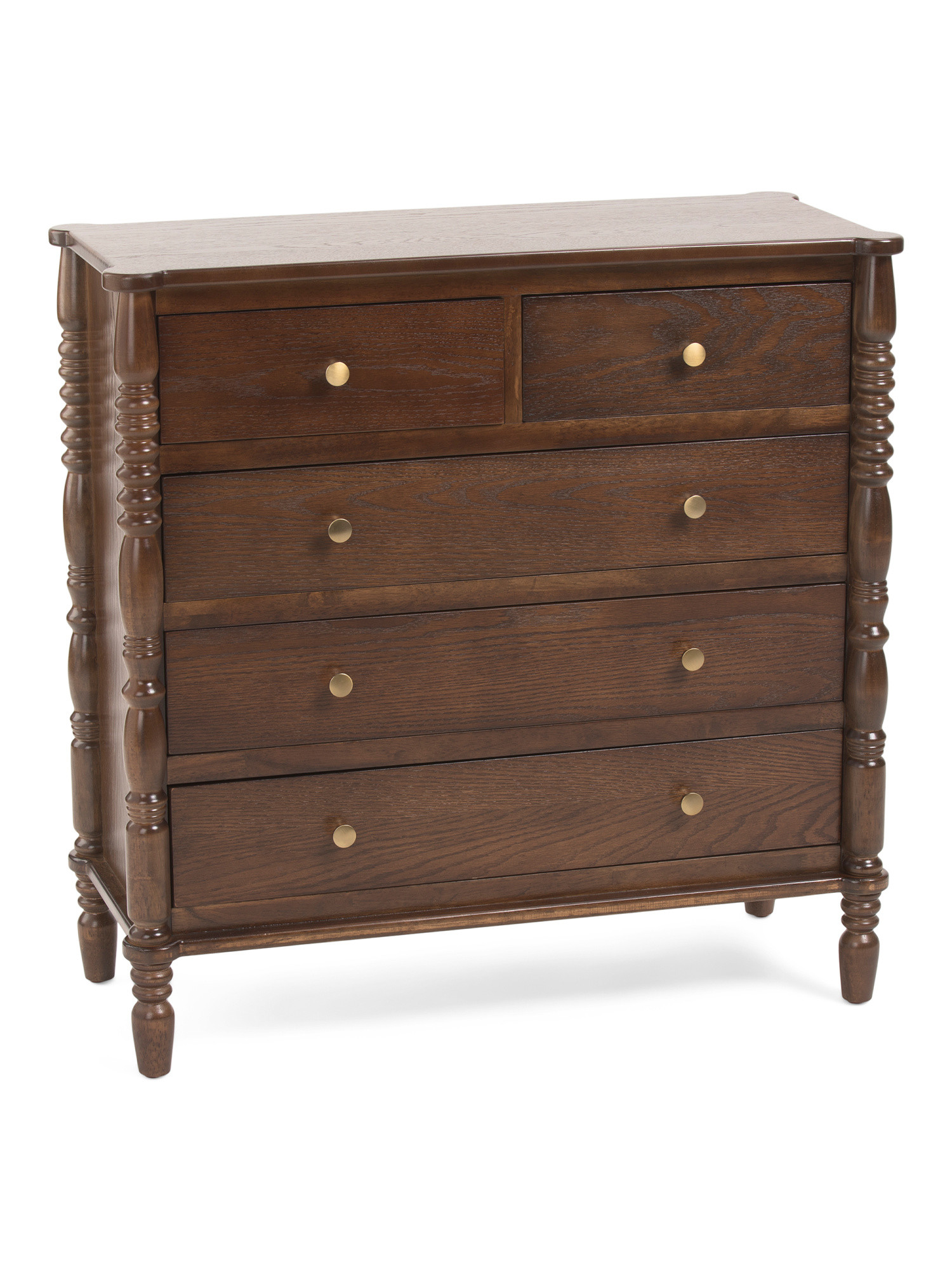 32x32 5 Drawer Spindle Dresser | TJ Maxx