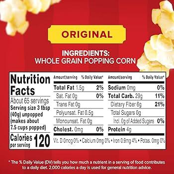 Orville Redenbacher's Gourmet Popcorn Kernels, Original Yellow, 5 lb. | Amazon (US)