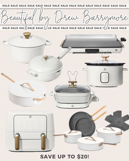 Sale alert! The Beautiful appliances collection by Drew Barrymore is on sale at Walmart! A ton of the pieces are up to $20 off! 

#walmarthome

Beautiful appliances. Walmart home. White and gold kitchen appliances. Walmart home sale   

#LTKsalealert #LTKfindsunder100 #LTKhome