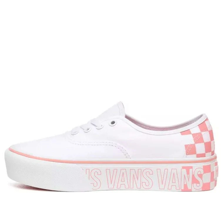 Vans Authentic Platform 2.0 White/Pink VN0A3AV8AHP | KICKS CREW