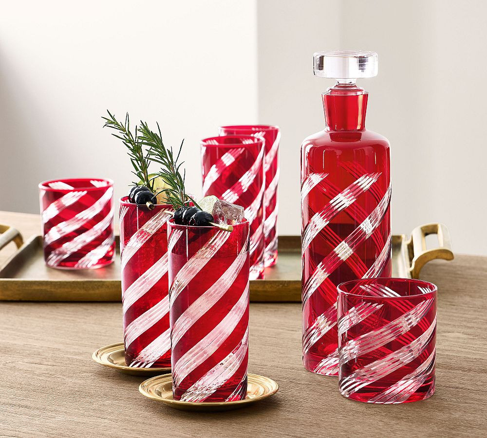 Etched Swirl Glassware Collection | Pottery Barn (US)