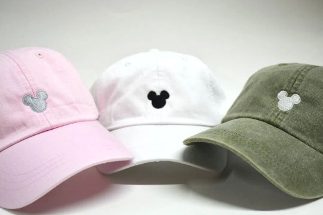 Mickey Mouse Head Hat Disney Baseball Caps Custom Embroidered Baseball cap  Family Vacation Hats ... | Etsy (US)