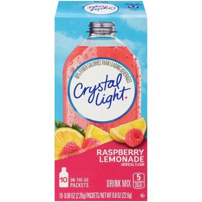 Crystal Light Raspberry Lemonade Drink Mix - 10pk/0.8oz | Target