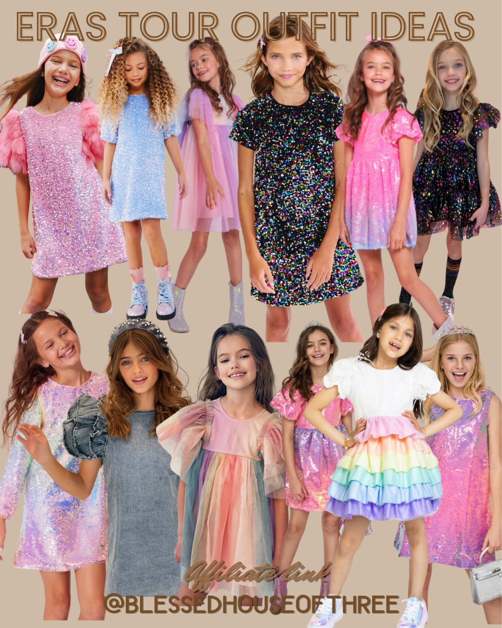 The cutest mini me eras tour outfit ideas.

Tween eras tour outfit ideas, little girls sequin dress, tween sequin dress, tulle dress, shimmer dress, ombré dress, sneakers, swiftie outfit, tinsel skirt, sequin skirt, taylor swift dress for kids, taylor swift boots for kids, taylor swift outfits for kids, 

#LTKParties #LTKStyleTip #LTKFamily