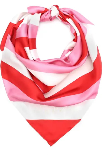 kate spade new york oversize heart square silk scarf | Nordstrom | Nordstrom