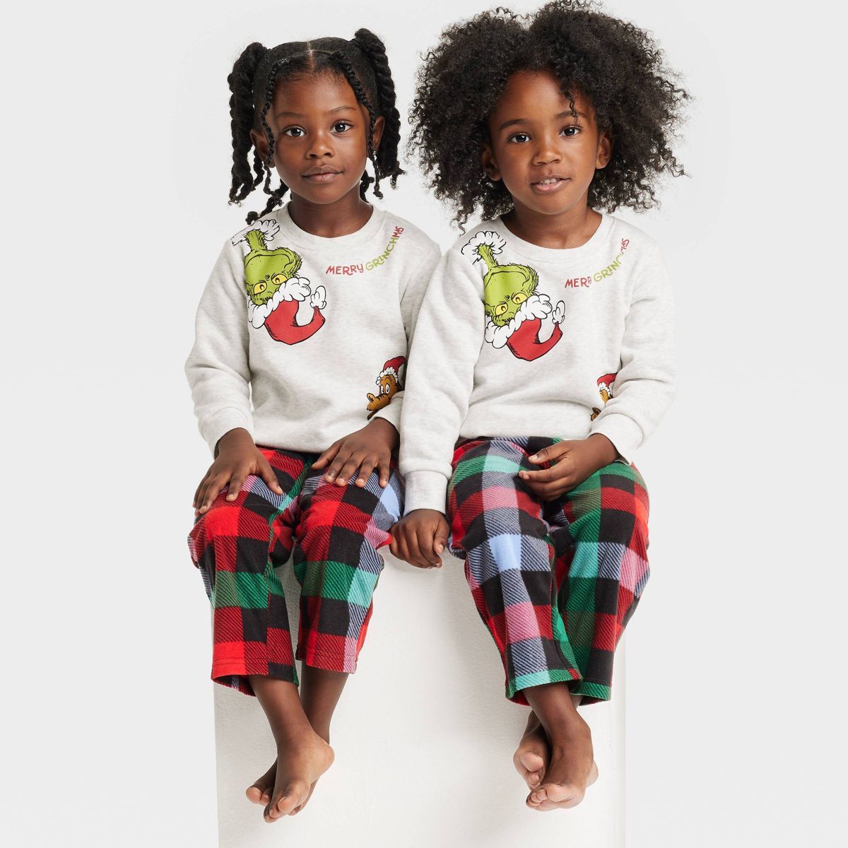 Toddler The Grinch Printed Pullover Sweatshirt - Beige | Target