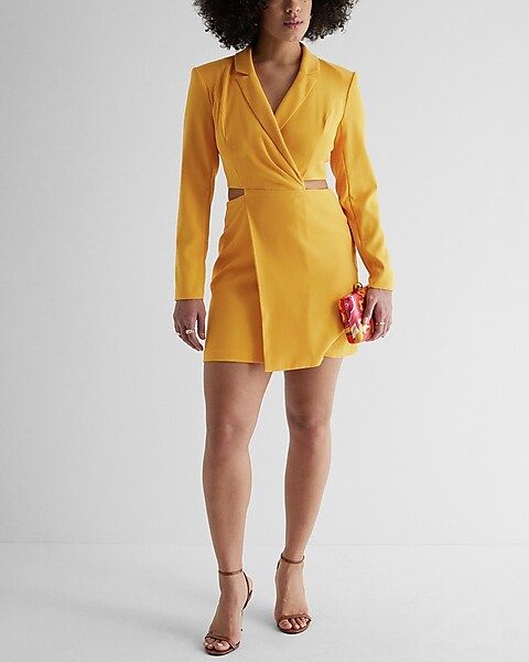 Cutout Mini Blazer Dress | Express