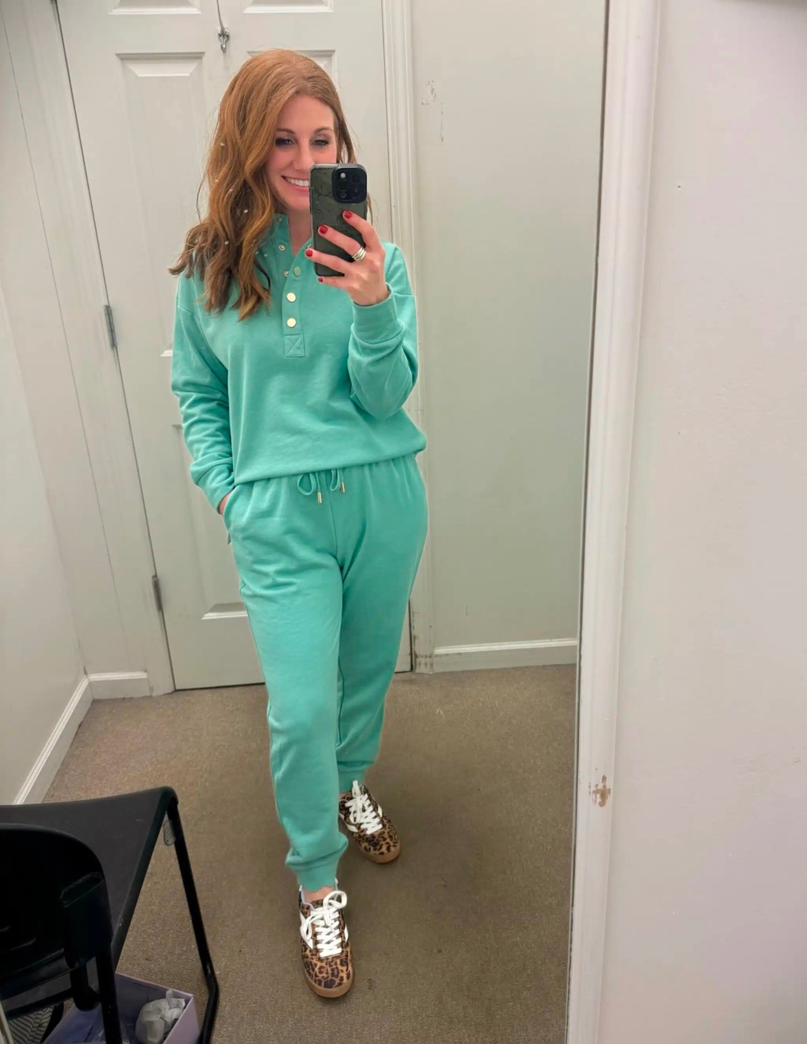 Stephanie is styling this fun green two piece set for Spring! She’s 5’3 and wearing a small in both pieces. She opted for a bold leopard print sneaker, but a white sneaker or sandal would be just as easy for a neutral look. 

#LTKPetite #LTKOver40 #LTKootd