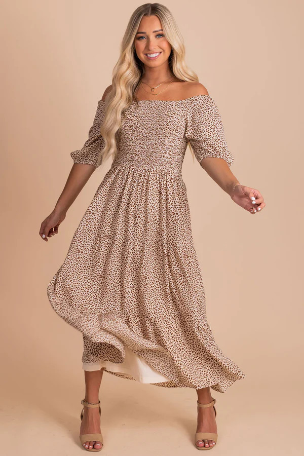 On The Wild Side Patterned Maxi Dress | Bella Ella Boutique, LLC