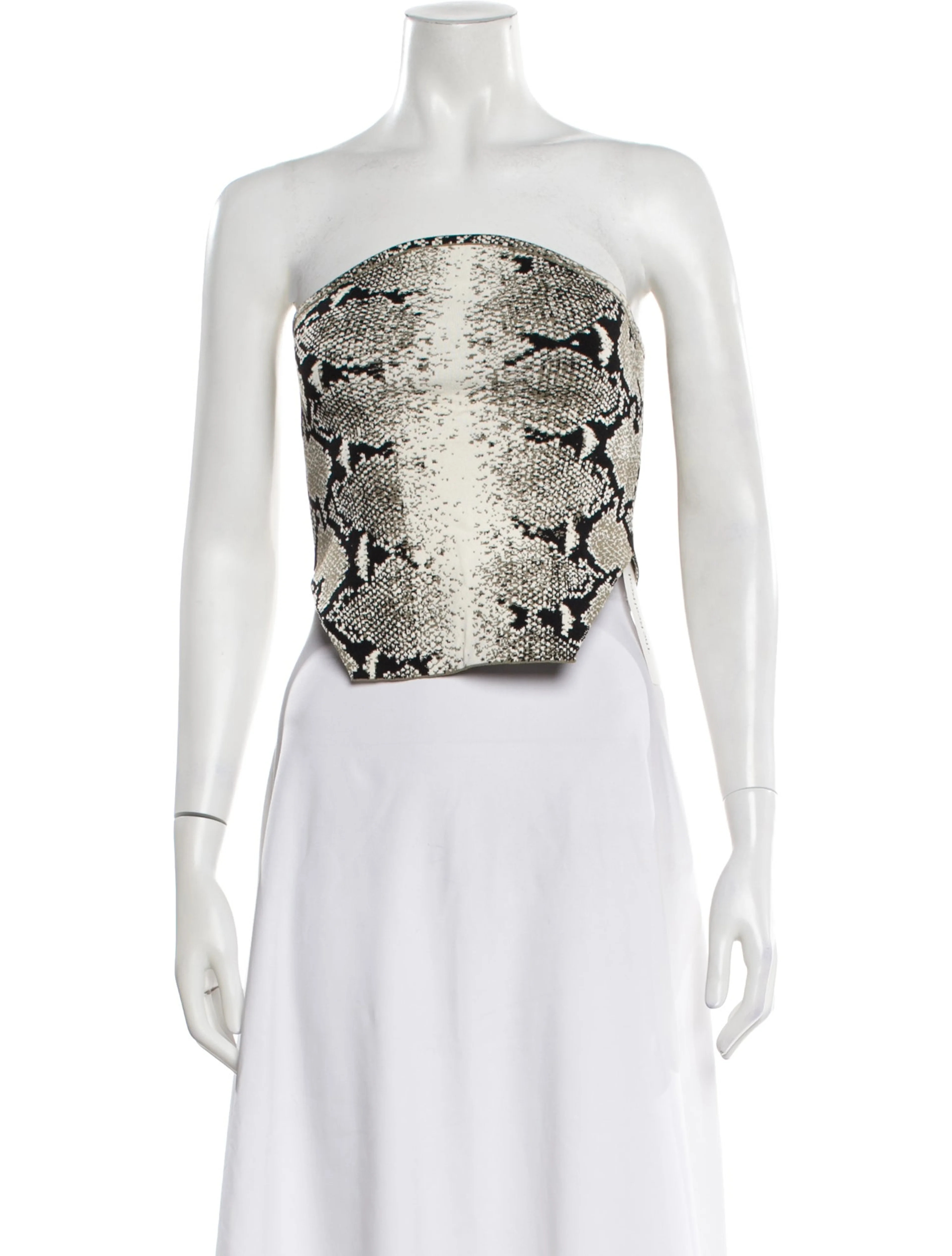 Animal Print Strapless Top | The RealReal